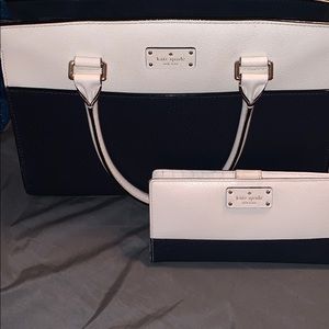 Navy and White Kate Spade Set
